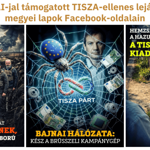 Folytatódik az AI-jal támogatott TISZA-ellenes lejárató kampány a megyei lapok Facebook-oldalain