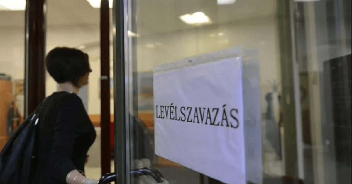 A levélben szavazók névjegyzékére regisztrált választópolgárok