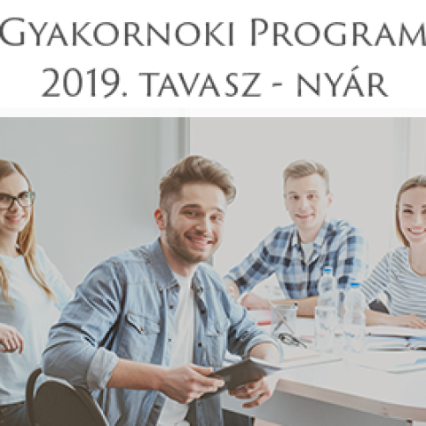 Gyakornoki program 2019. tavasz - nyár